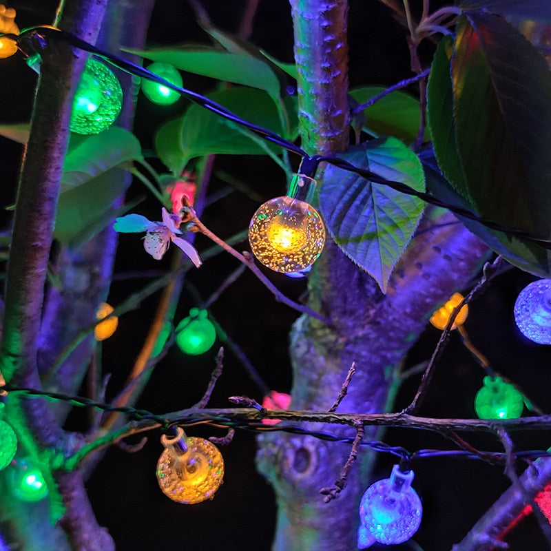 Solar Powered LED Outdoor Garden Yard Waterproof String Lights B99