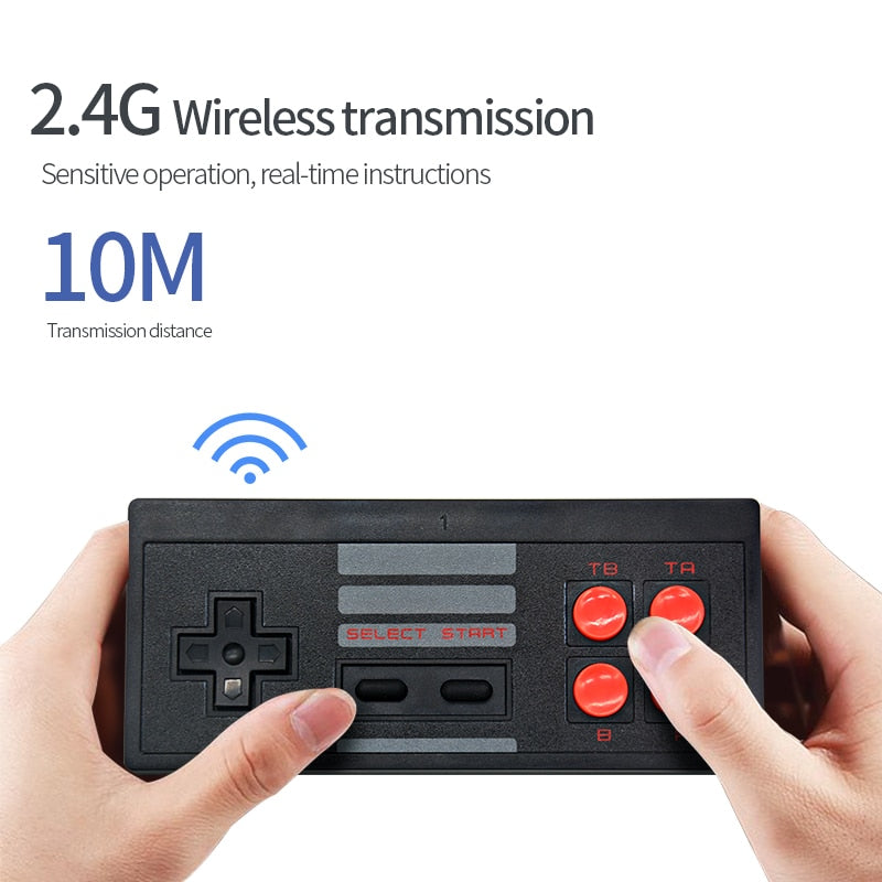 Wireless USB TV Video Game Console Mini Retro Handheld Built-in 620 Classic Games - 99FAB