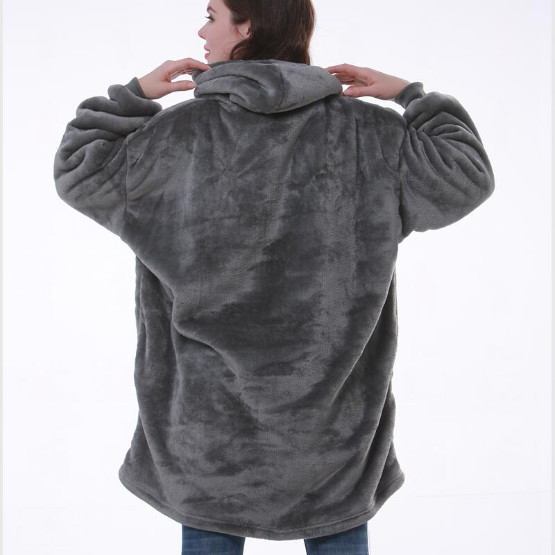 Women Blanket Sweatshirt Robe