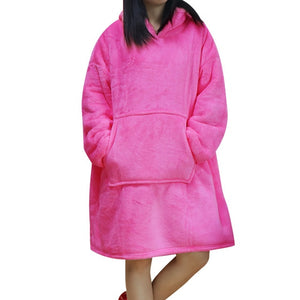 Women Blanket Sweatshirt Robe