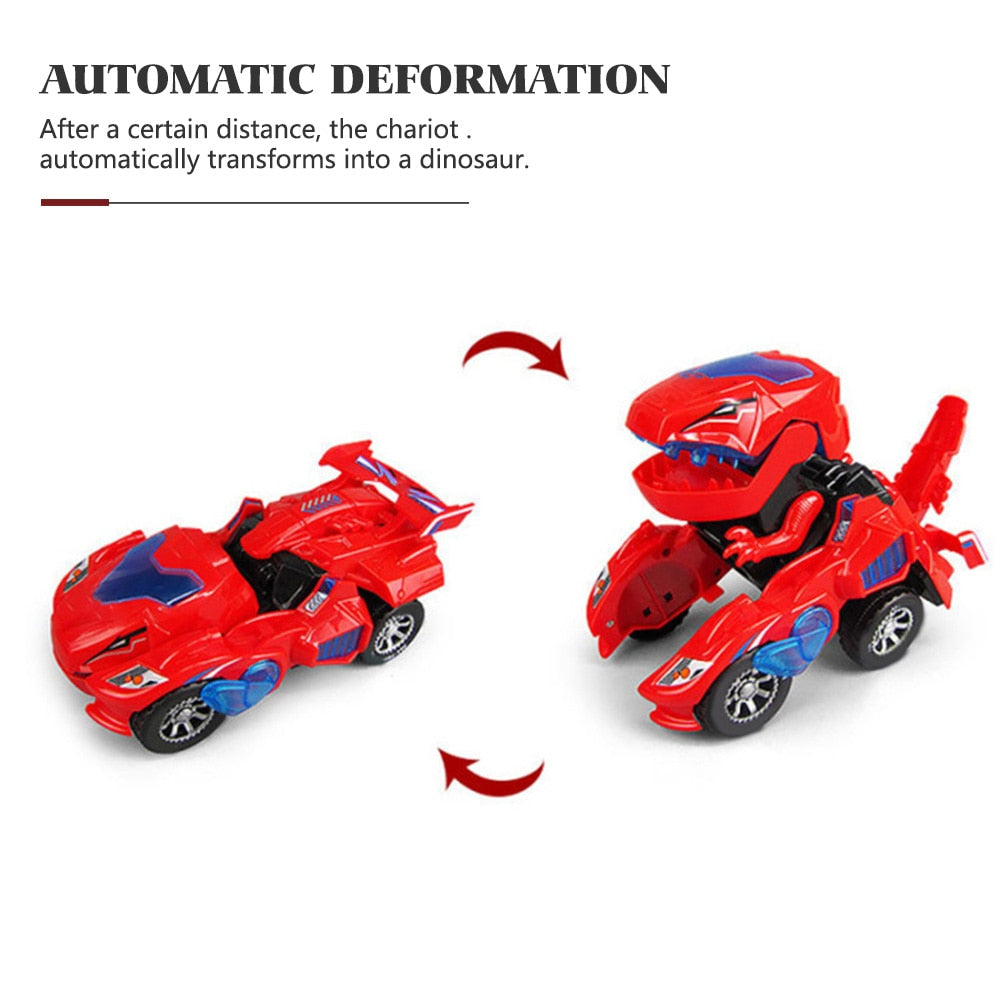 3D Transforming Dinosaur Toy LED Car With Light Sound