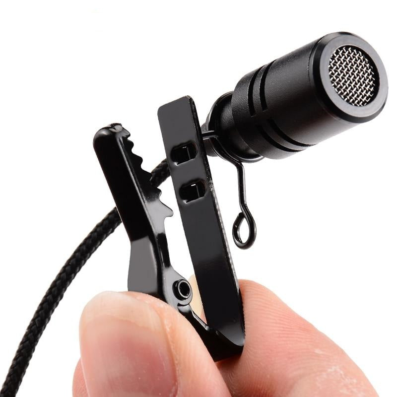 Omnidirectional Metal Microphone 3.5mm Jack Lavalier Tie Clip Microphone - 99fab 