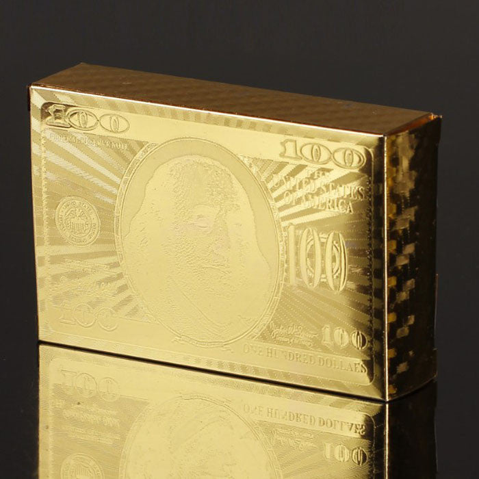 24K Carat Gold Foil Plated Poker Game Playing Cards +Certificate - Gadgets - 99fab.com