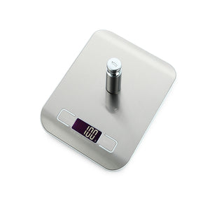 10kg Ultra Slim Digital Kitchen Scale Stainless Steel Weighing Surface - kitchen - 99fab.com