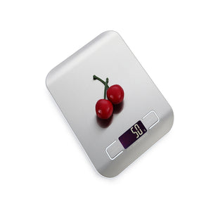 10kg Ultra Slim Digital Kitchen Scale Stainless Steel Weighing Surface - kitchen - 99fab.com