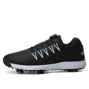 Waterproof Golf Shoes Men White Spikes Training Golf Sneakers