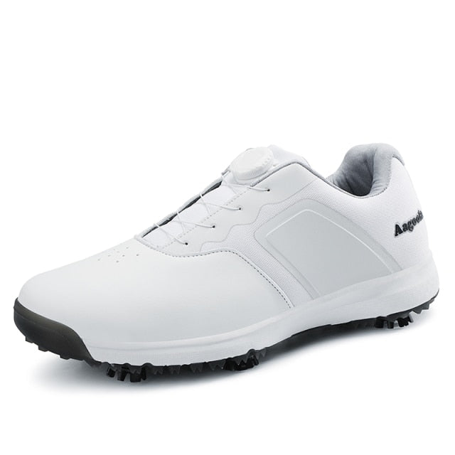 Waterproof Golf Shoes Men White Spikes Training Golf Sneakers