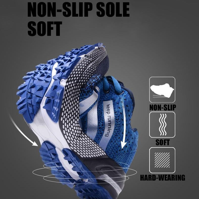 Breathable Keep Running Men Shoes Lightweight Non-slip Comfort Sneakers