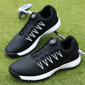 Waterproof Golf Shoes Men White Spikes Training Golf Sneakers