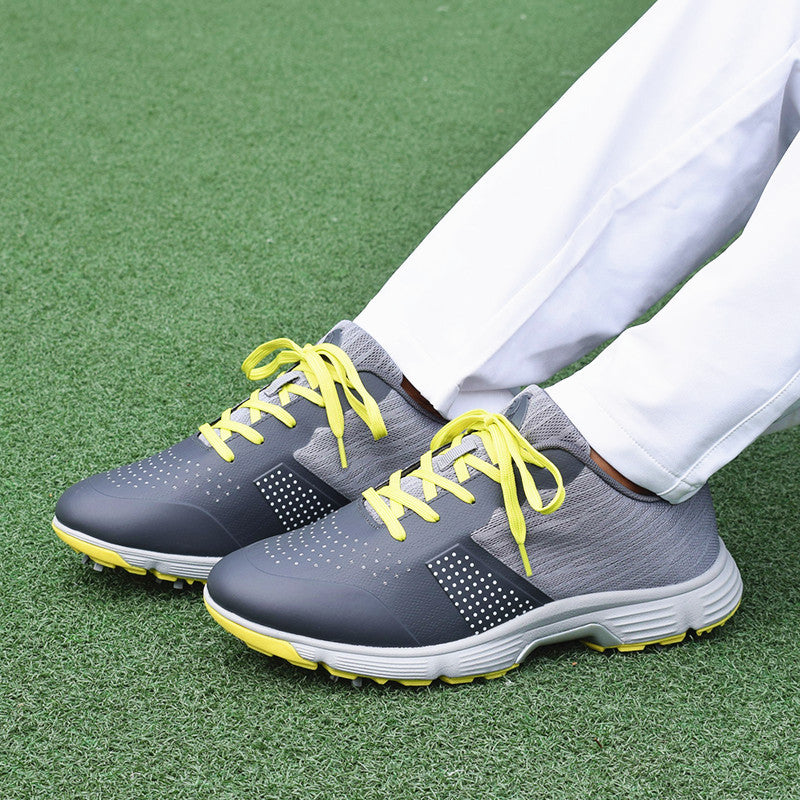 Men Waterproof Golf Shoes Spikes Golfing Anti Slip Sneaker for Men