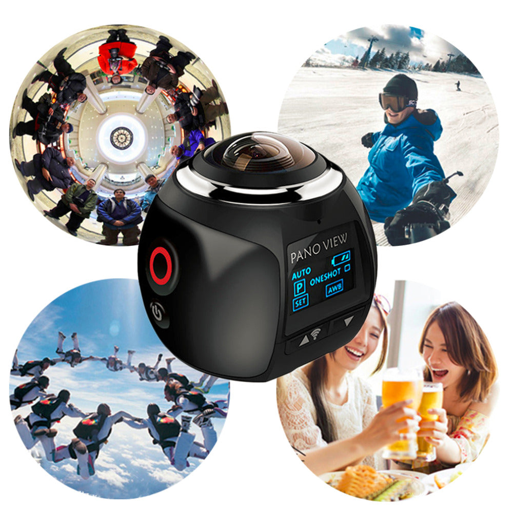 360 Panoramic Action Camera Ultra HD Wifi Mini Waterproof - Gadgets - 99fab.com