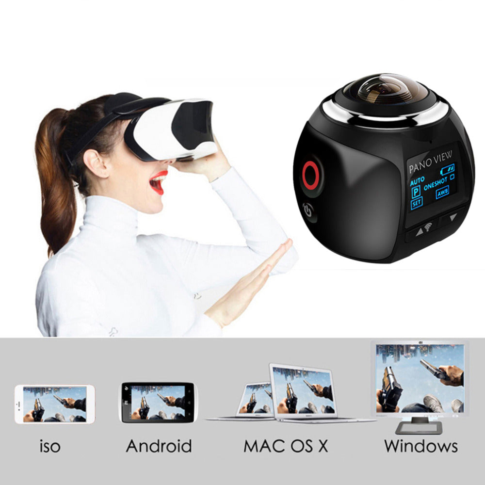 360 Panoramic Action Camera Ultra HD Wifi Mini Waterproof - Gadgets - 99fab.com