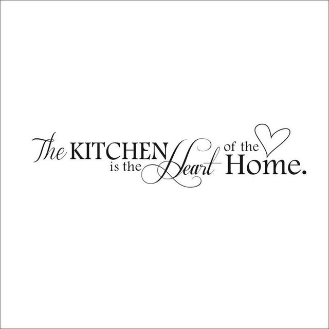 Kitchen is Heart of the Home Letter Pattern Wall Sticker - wall sticker - 99fab.com