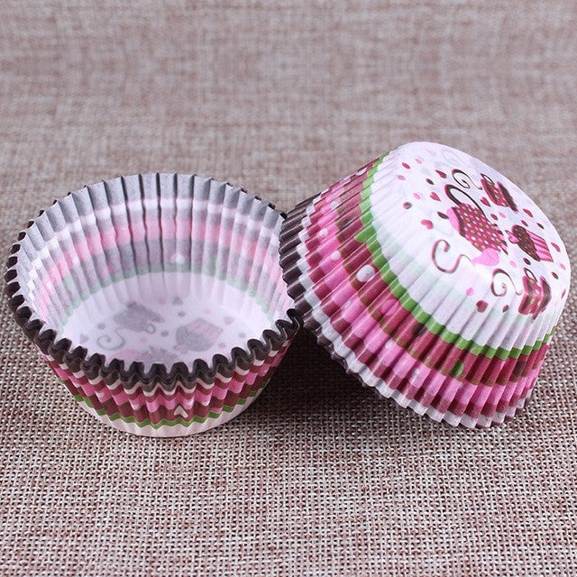 100 pcs rainbow cupcake paper - kitchen - 99fab.com