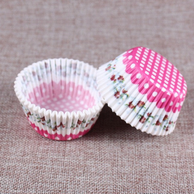 100 pcs rainbow cupcake paper - kitchen - 99fab.com