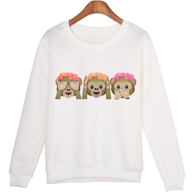 Casual 3D Totoro Print Sweatshirt Tops For Women - women clothing - 99fab.com