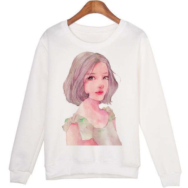 Casual 3D Totoro Print Sweatshirt Tops For Women - women clothing - 99fab.com