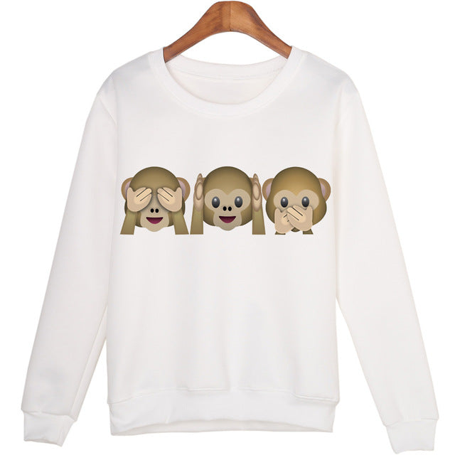 Casual 3D Totoro Print Sweatshirt Tops For Women - women clothing - 99fab.com