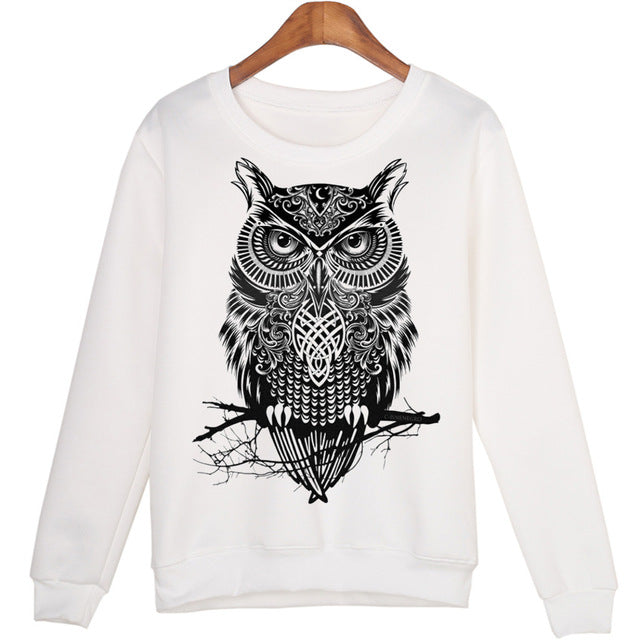 Casual 3D Totoro Print Sweatshirt Tops For Women - women clothing - 99fab.com