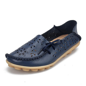 Women's Casual Shoes Genuine Leather Loafers Slip-On Flats - women shoes - 99fab.com