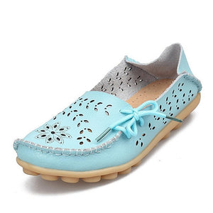 Women's Casual Shoes Genuine Leather Loafers Slip-On Flats - women shoes - 99fab.com