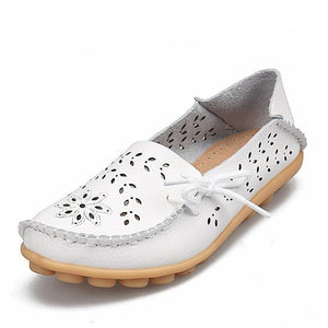 Women's Casual Shoes Genuine Leather Loafers Slip-On Flats - women shoes - 99fab.com