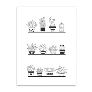 Pot Plant Canvas Art Print Painting Poster - wall art - 99fab.com