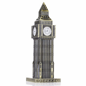 NEO 15.5cm(6.1") Antique Bronze Big Ben Statue London Landmark - antiques - 99fab.com