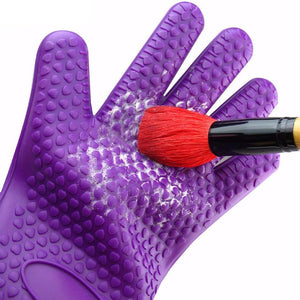Silicone Cosmetics Makeup Brush Cleanser Glove - women beauty - 99fab.com