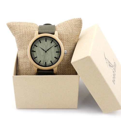 BOBO BIRD Mens Natural Wood Bamboo Watches - men watches - 99fab.com