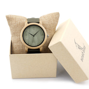 BOBO BIRD Mens Natural Wood Bamboo Watches - men watches - 99fab.com