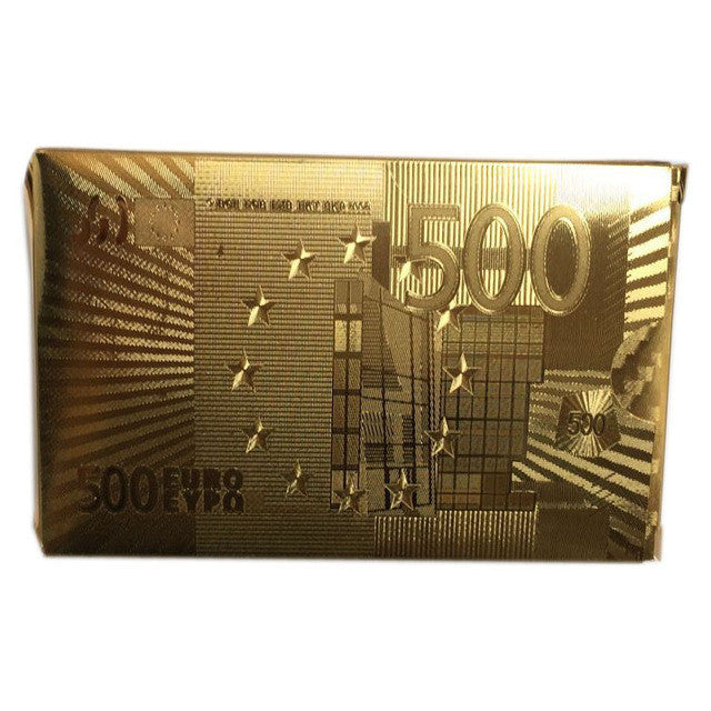 24K Carat Gold Foil Plated Poker Game Playing Cards +Certificate - Gadgets - 99fab.com