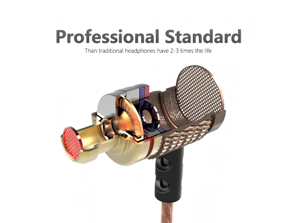 Professional In-Ear Earphone Metal Heavy Bass Sound - Gadgets - 99fab.com