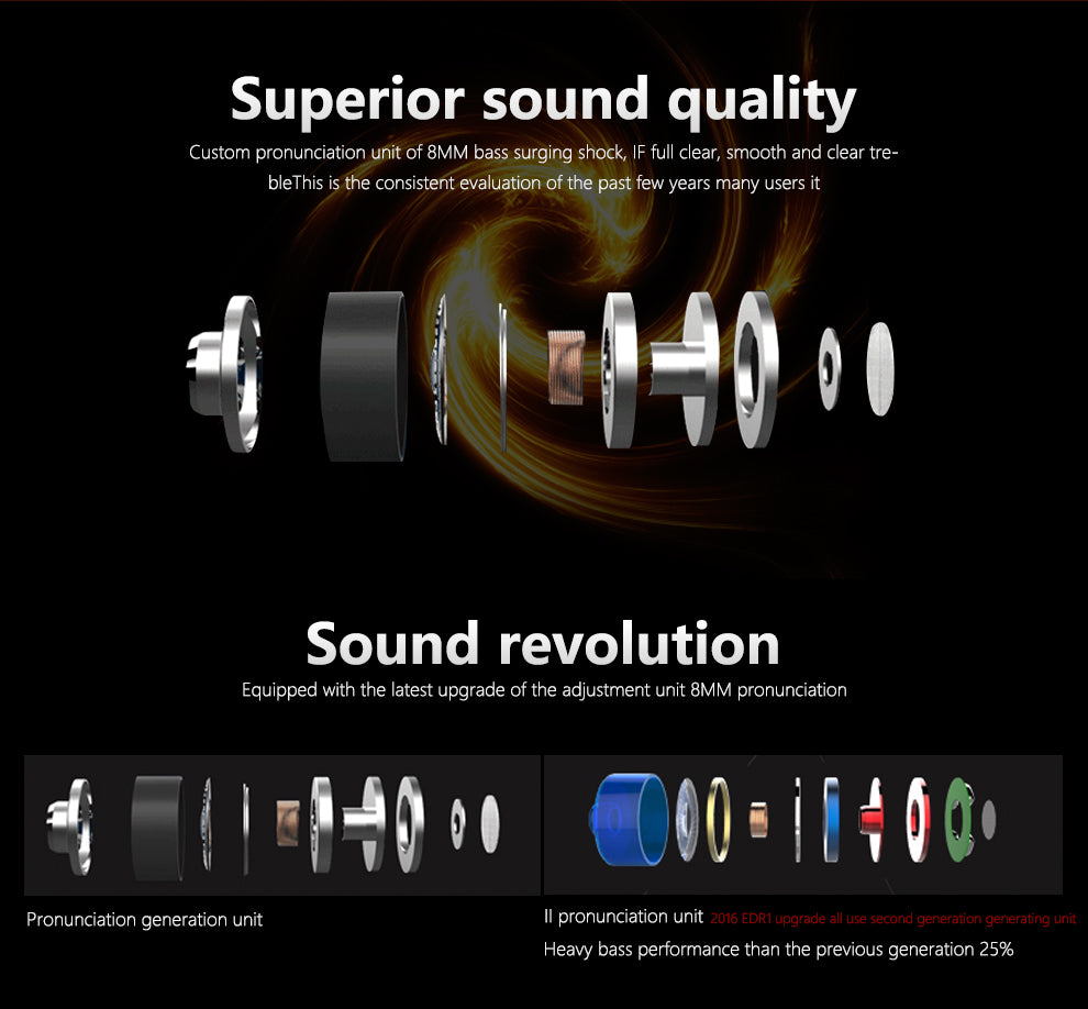 Professional In-Ear Earphone Metal Heavy Bass Sound - Gadgets - 99fab.com