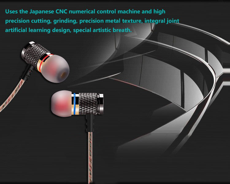 Professional In-Ear Earphone Metal Heavy Bass Sound - Gadgets - 99fab.com