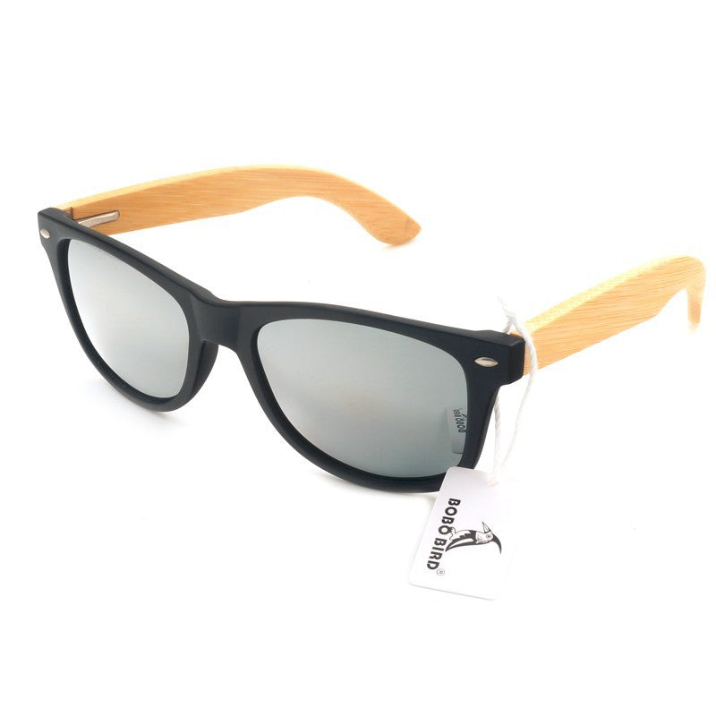 Mens Summer Style Vintage Black Square Sunglasses With Bamboo - Men Accessories - 99fab.com