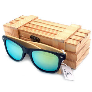 Mens Summer Style Vintage Black Square Sunglasses With Bamboo - Men Accessories - 99fab.com