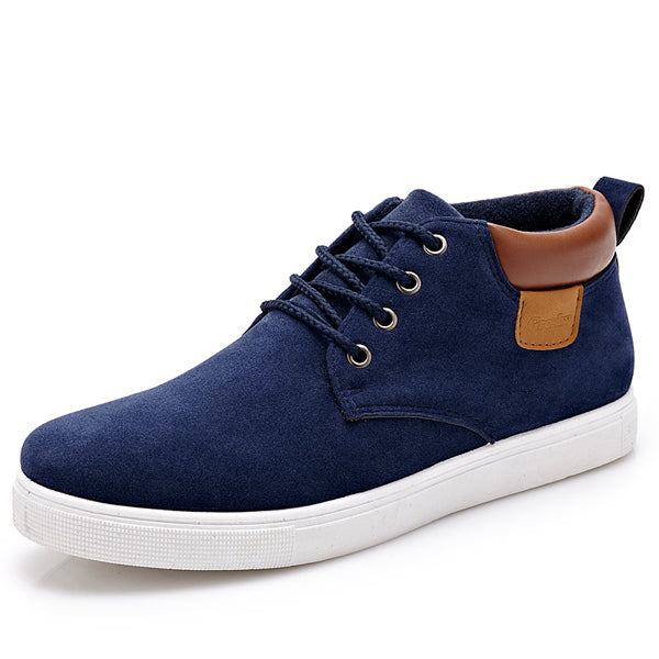 Men Casual Cotton Lace-up Ankle Flats - men shoes - 99fab.com