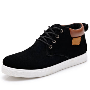 Men Casual Cotton Lace-up Ankle Flats - men shoes - 99fab.com