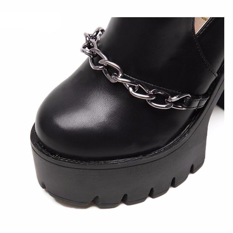 Ankle Boots Thick Heels Platform - women shoes - 99fab.com