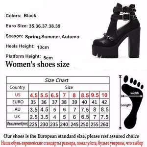 Ankle Boots Thick Heels Platform - women shoes - 99fab.com
