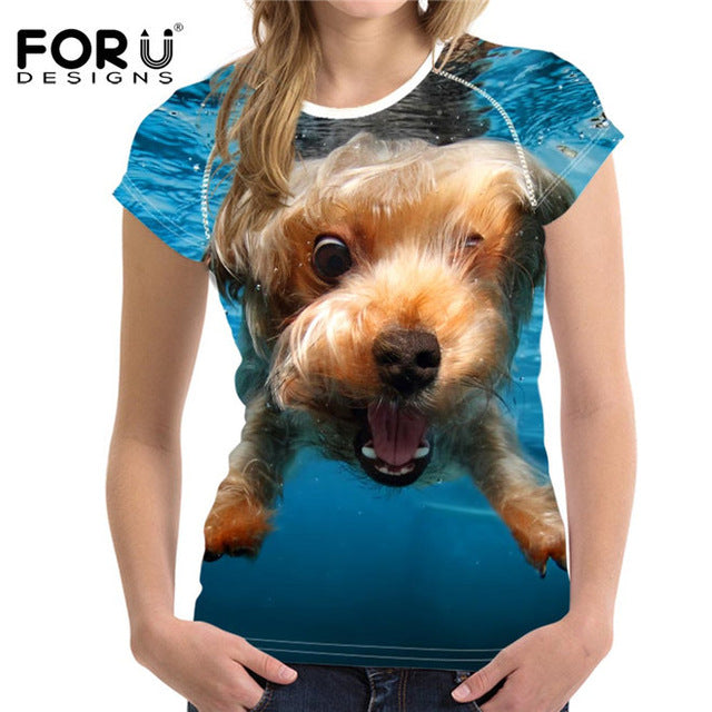 YourPet 3D printed T-shirts for Women - women clothing - 99fab.com