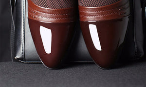 Luxury Brand Men's Flats Shoes Patent Leather Classic Oxford Shoes - women shoes - 99fab.com