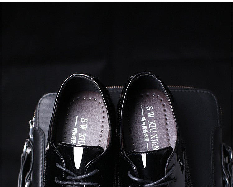 Luxury Brand Men's Flats Shoes Patent Leather Classic Oxford Shoes - women shoes - 99fab.com