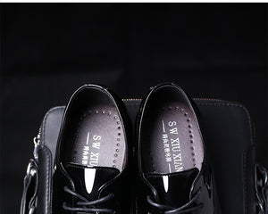 Luxury Brand Men's Flats Shoes Patent Leather Classic Oxford Shoes - women shoes - 99fab.com