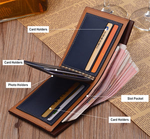 Vintage Men Leather Luxury Wallet - wallets - 99fab.com