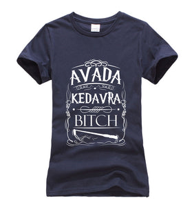 Kedavra letters printed female t-shirt - women clothing - 99fab.com