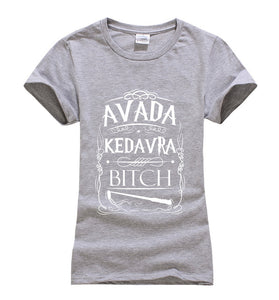 Kedavra letters printed female t-shirt - women clothing - 99fab.com