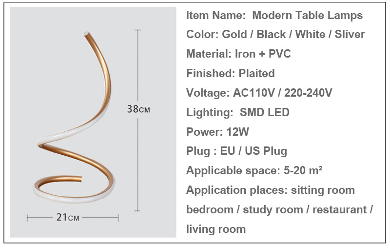 Modern Minimalist Art LED Table Lamps - desk lamp - 99fab.com