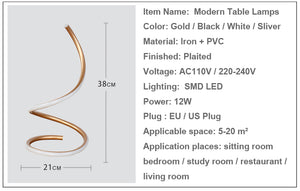 Modern Minimalist Art LED Table Lamps - desk lamp - 99fab.com